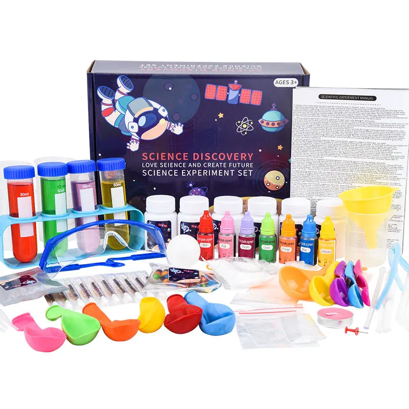 STEM 150 Different Scientific Experiments Handmade Invent Erupting Volcanos Learning Chemistry Knowledge Science Toys