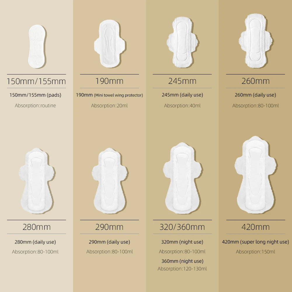 Wholesale customization ultra thin wingless disposable biodegradable panty liner for women