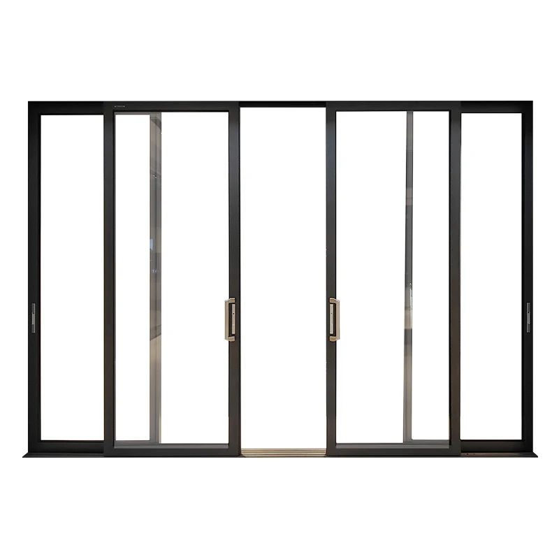 Hihaus new customized residential slim type aluminum glass sliding door design