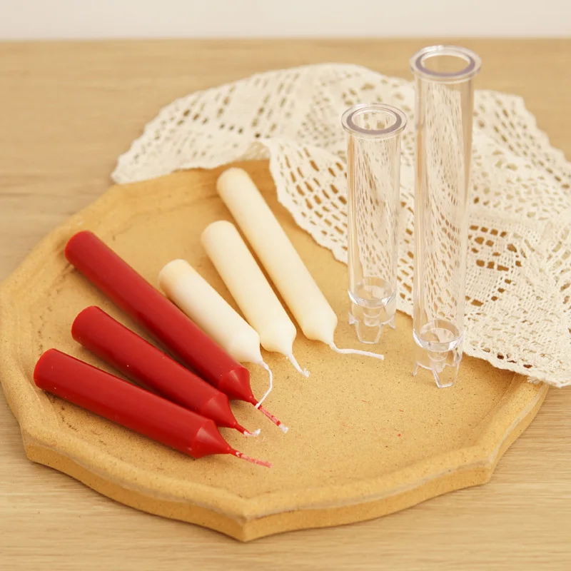 DIY Plastic Riser Pillar Cylinder Candle Mould Plastic Pillar Candle Making Molds Kit