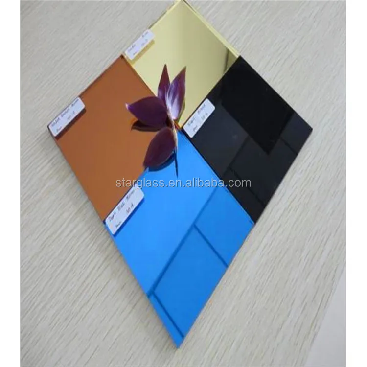reflective price Tinted Float Glass Black Grey Green Blue Bronze colors colored building glass