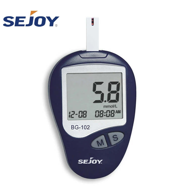 Sejoy blood sugar glucose monitor blood glucose digital monitor monitoring With Test Strips