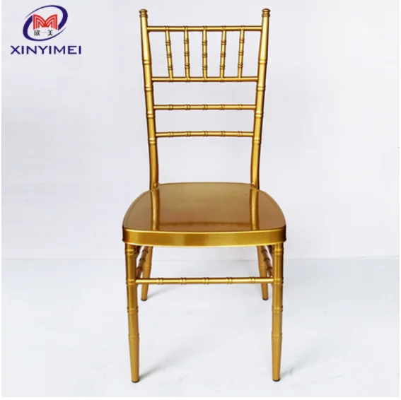 Banquet New Hotel Chivari Covers Wedding Chairs Wholesale Metal Steel Iron Dining Room Furniture Modern Ivory Gold Dining Chairs