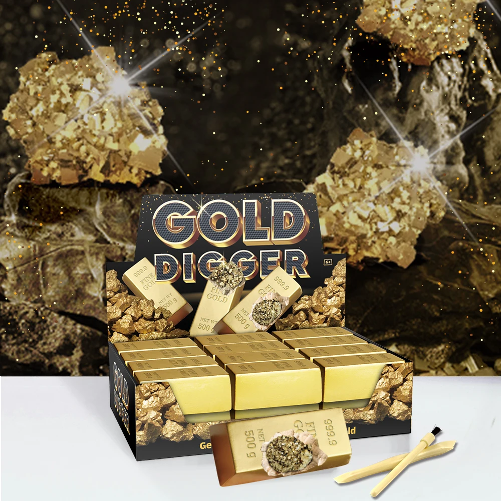 new arrival kid toy set girl and boy gold dig exquisite gift gold dig toy gold excavation set