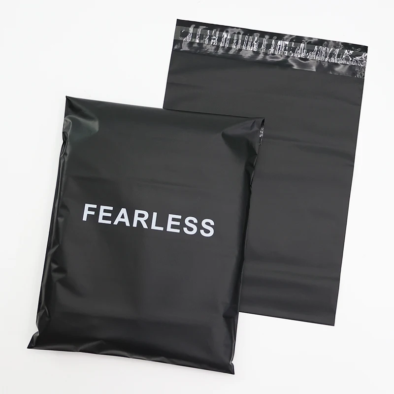 Matte Black Express Shipping mailers with address line Mailing Bags For Clothes Envelopes With logo Courier Plastic Poly Mailers