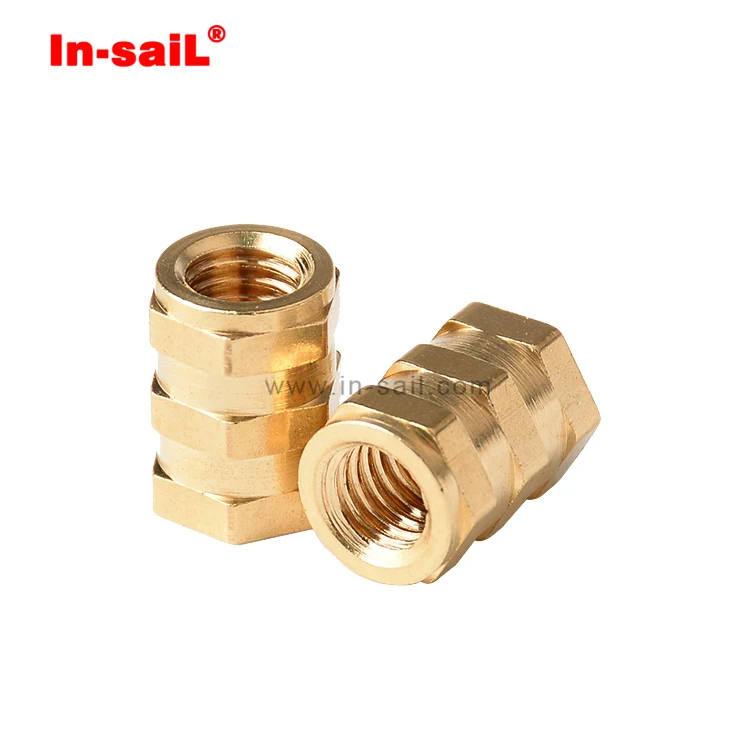 Глухие шестиугольные резьбовые вставки для накладки закрытая шестиугольная втулка M6 резьба