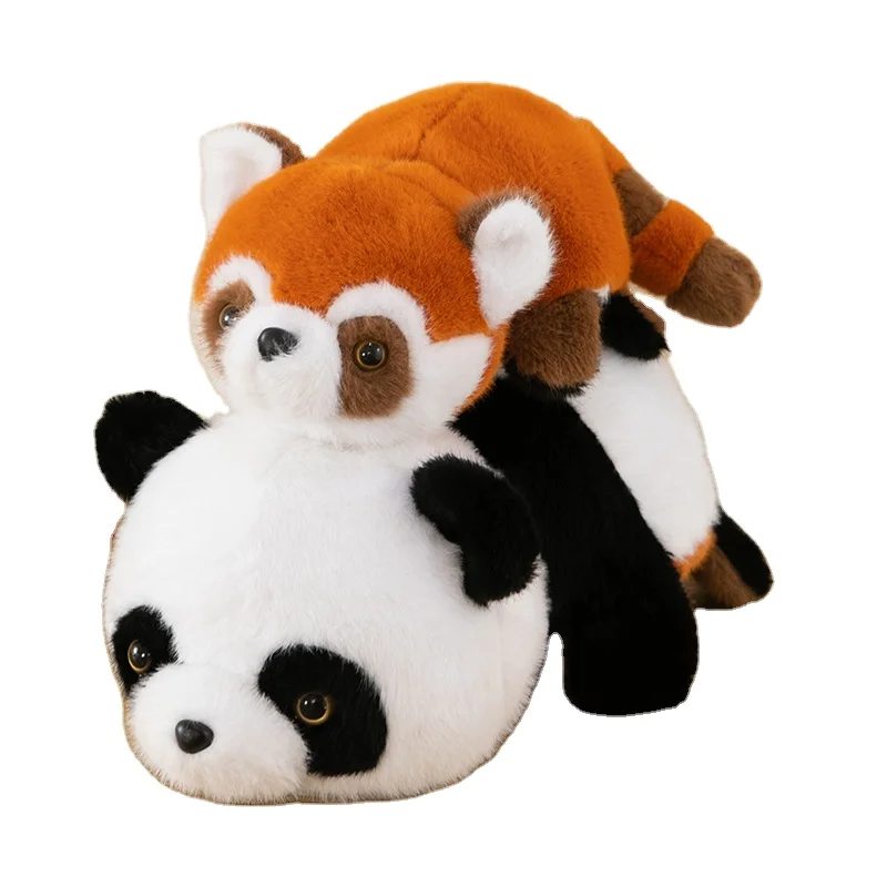 High Quality Panda Plush Pillow Luxury Customizable Cross-Dressing Toy Fluffy Cotton for home and party