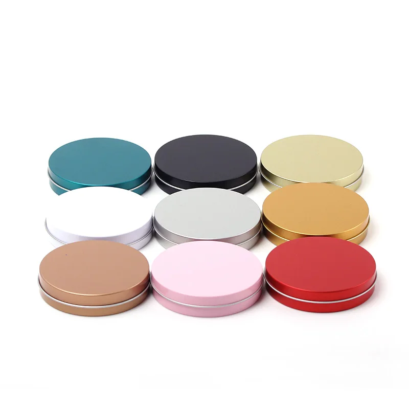 90*20MM Round Tin Can With Clear Window for Earrings Rings Nail Metal Container Jar Box With Lid