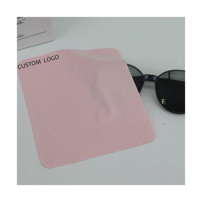Wholesale Printed Logo Watch Microfiber Polishing Cleaning Eyeglasses Sunglasses Cloth