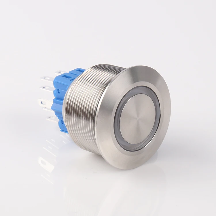 30mm 2no2nc Reset 10 Pin Ip65 Waterproof Dustproof Stainless Steel led push Button Switch