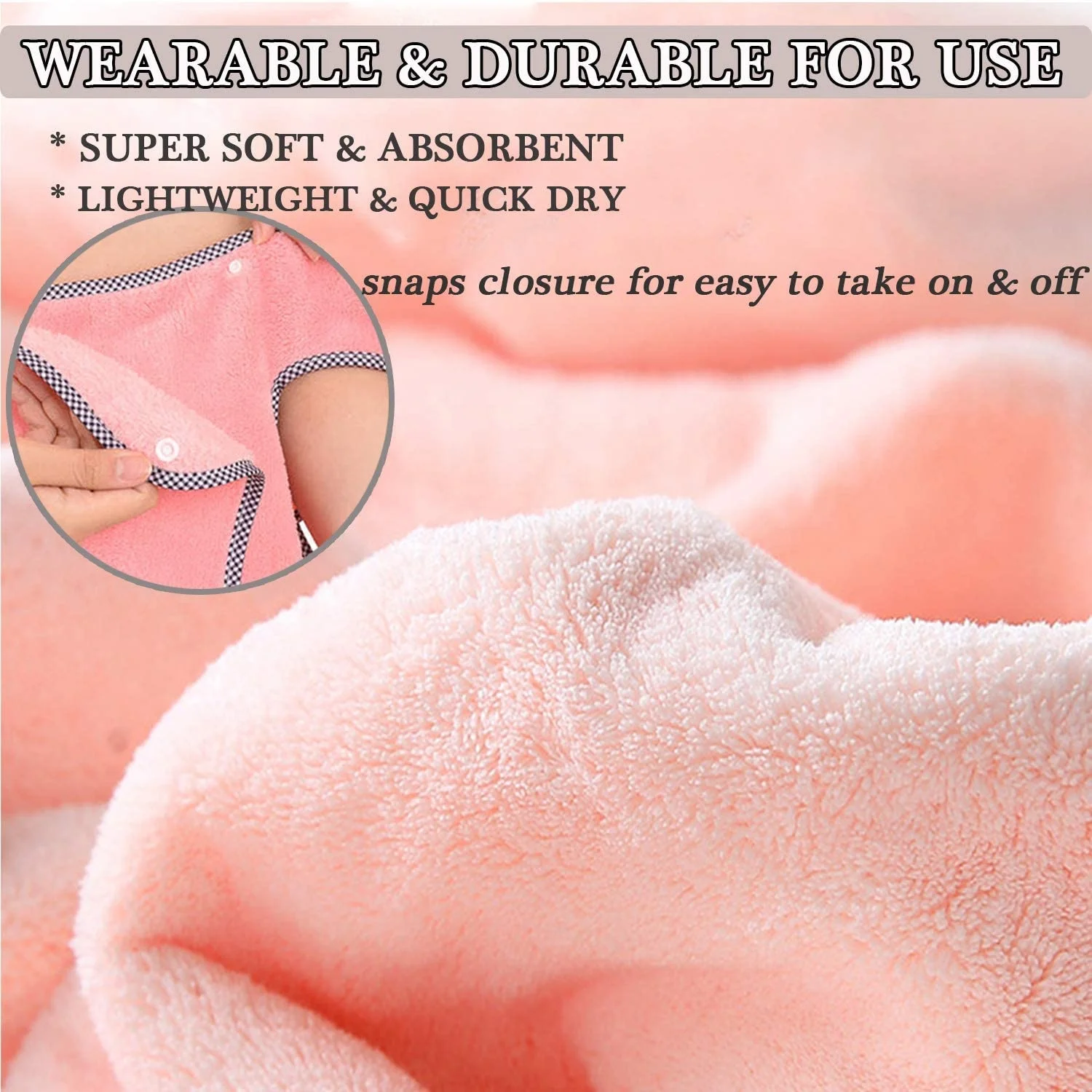 Super soft and absorbent Plush Thicken Changeable Towel coral fleece Bibulous Body Wrap wearable Bath towel