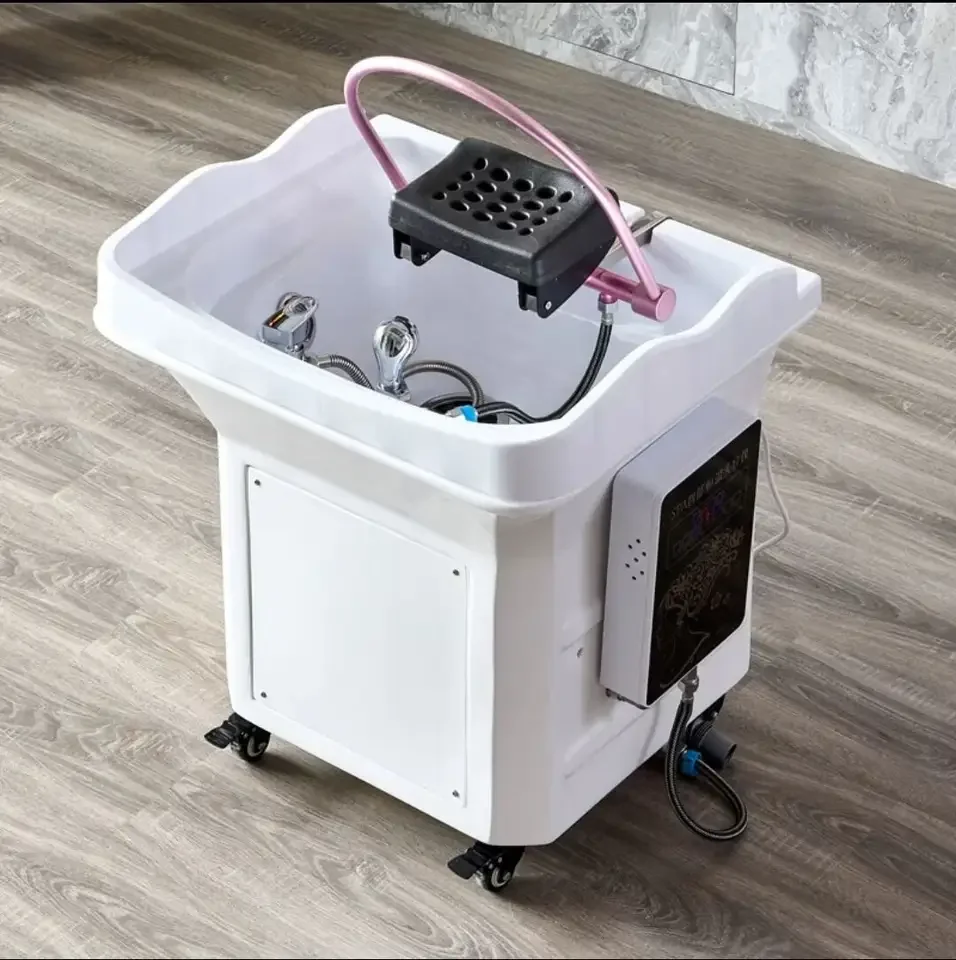 Hot Selling Portable Shampoo Sink Durable Hair Washing Bowl With Water Pump In Stock For Barber Shop Salon