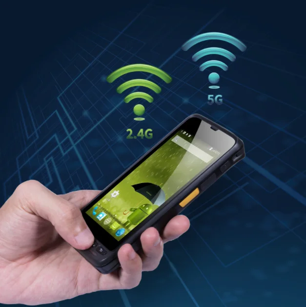 Прочный беспроводной сканер штрих-кода Idata 50P 4 7 дюймов Android 9 0 PDA со съемной батареей 4000