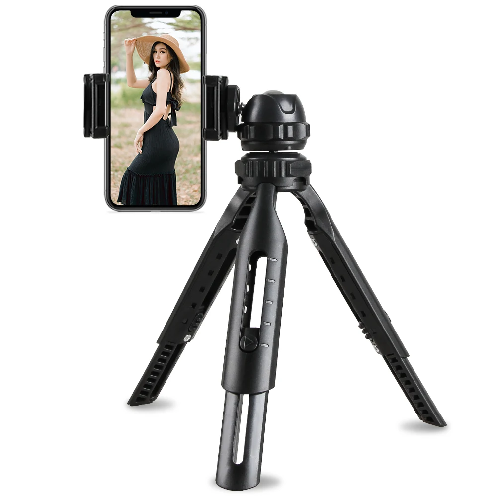 
Mini 3 in 1 selfie live Multifunction Portable Light Weight Extendable Camera phone tripod stand 