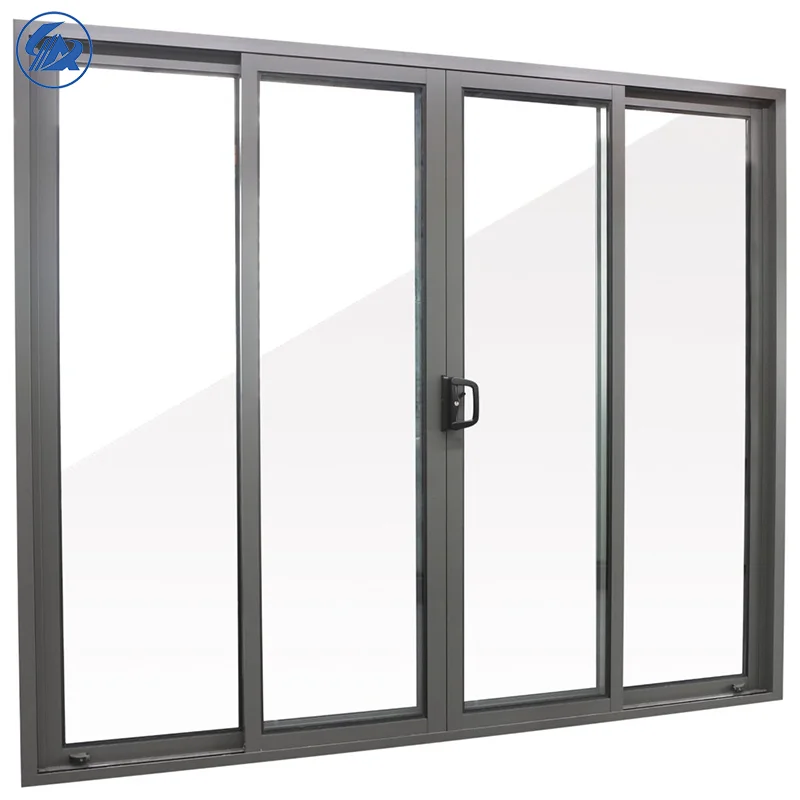 AIYIA Custom Modern Double Glazed Bifold Sliding Door Waterproof Aluminium Alloy for Front Entry in House Apartment Villa Patio
