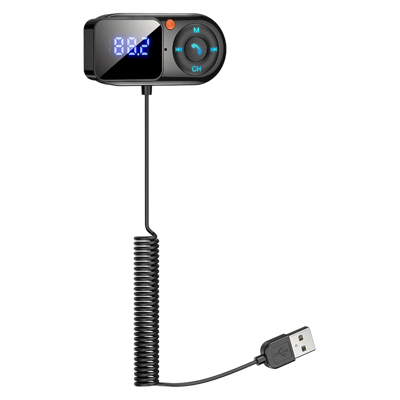 FM-модулятор AUX аудио MP3-плеер USB Type-C PD быстрая зарядка автомобильное зарядное устройство громкой связи BT 5,0 автомобильный комплект FM-передатчик