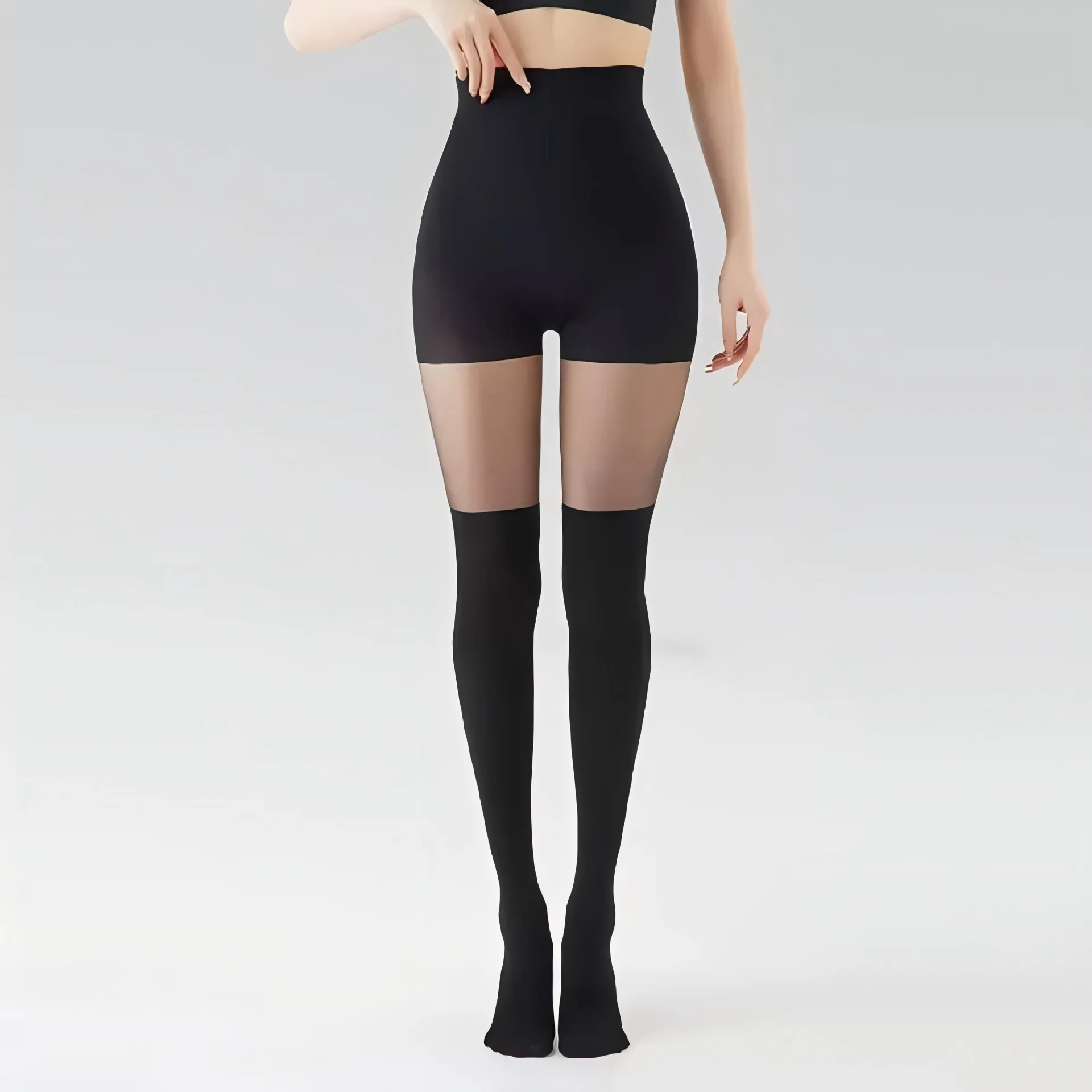 2024 Fashion Popular Wholesale Charm Hot 2 colors Transparent Women Pantyhose Tights