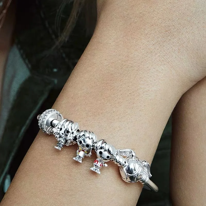 2021 Disney Микки и Минни Маус Шарм S925 стерлингового серебра pandoraer серебряные лап животных бусины для самостоятельного изготовления украшений