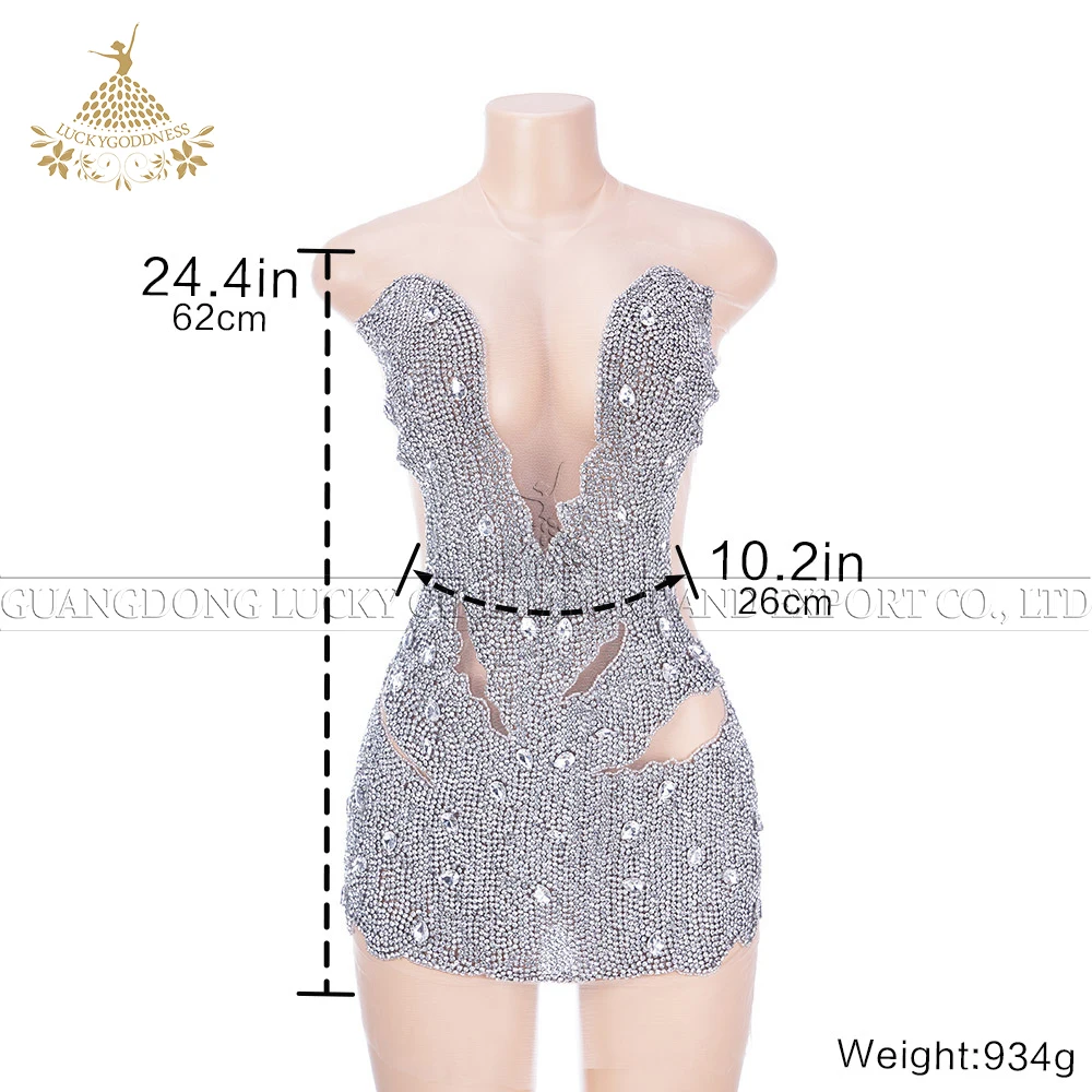Silver crystal rhinestone bodice applique fringe patch for wedding bridal dress DRA-764