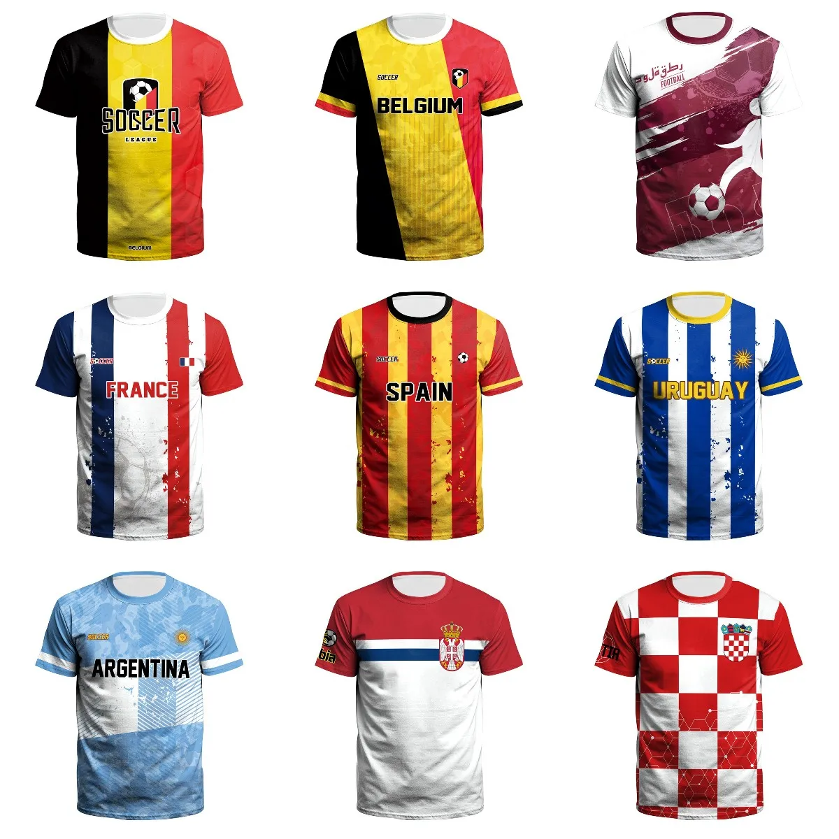 NADANBAO Custom design youth football jersey Thailand t shirts uniform team soccer jersey men retro soccer wear