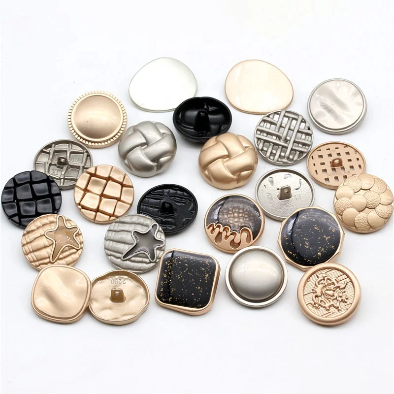 Alloy Sew Shank Button Garment Accessory Metal Sewing button For Coats