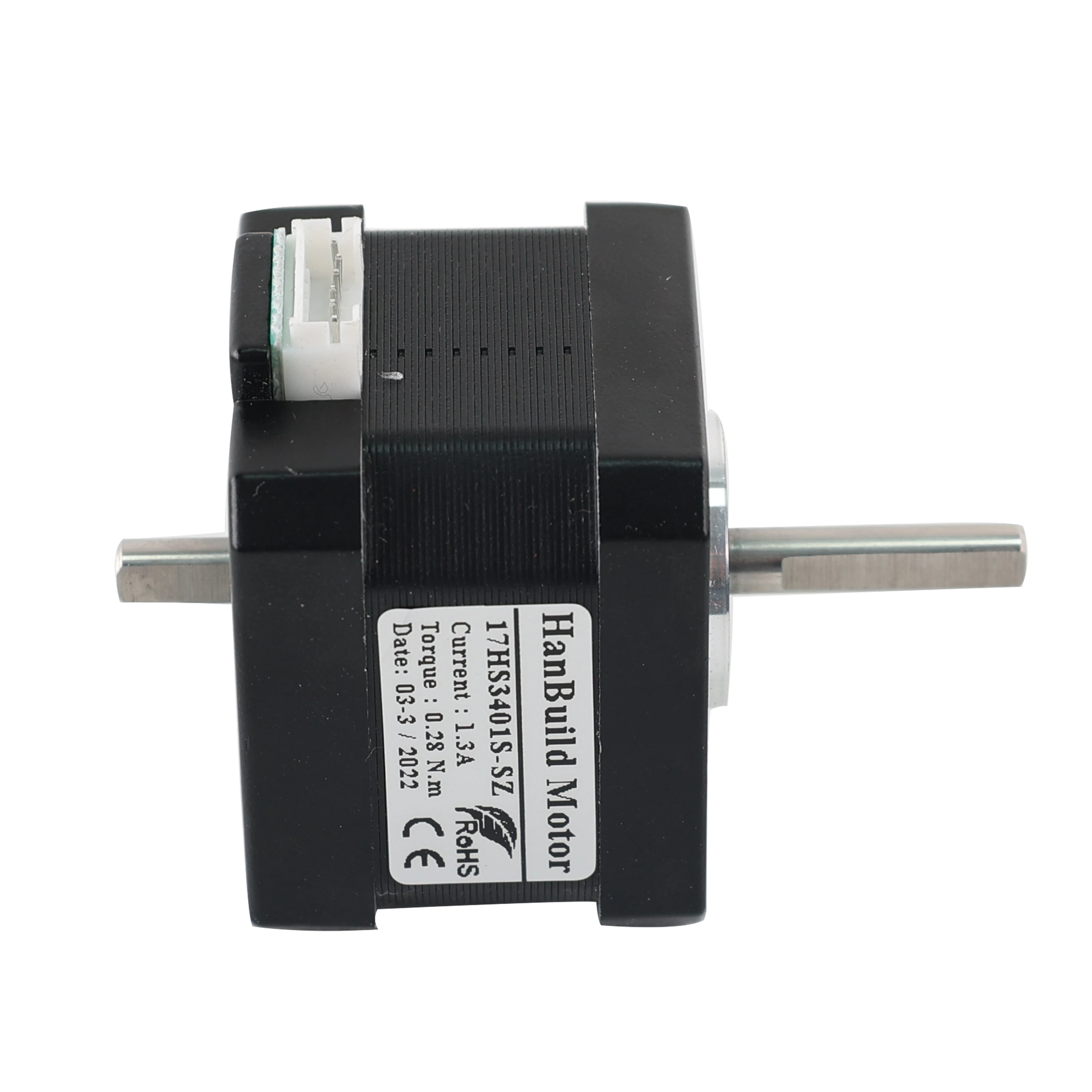 HanBuild Nema 17 Stepper Motor 42HS34 1.3A 28N.CM 17HS3401S-SZ two aixs motor 4-lead for 3D printer 42 double shaft motor