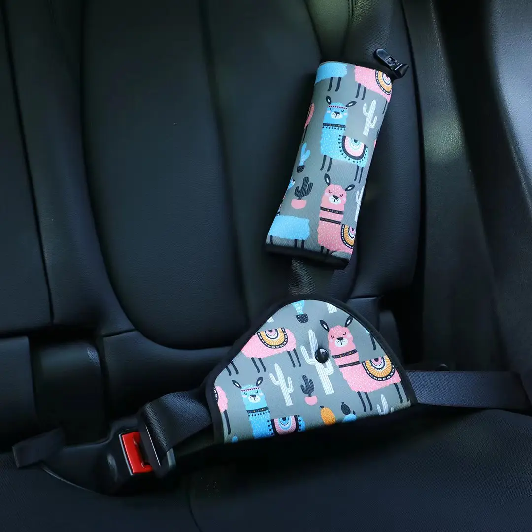 Wholesale Adjustable Triangle Child Safety Seat Belt Combination Fixed Neck Protection Strap for Car Seat Cushions & Pillows