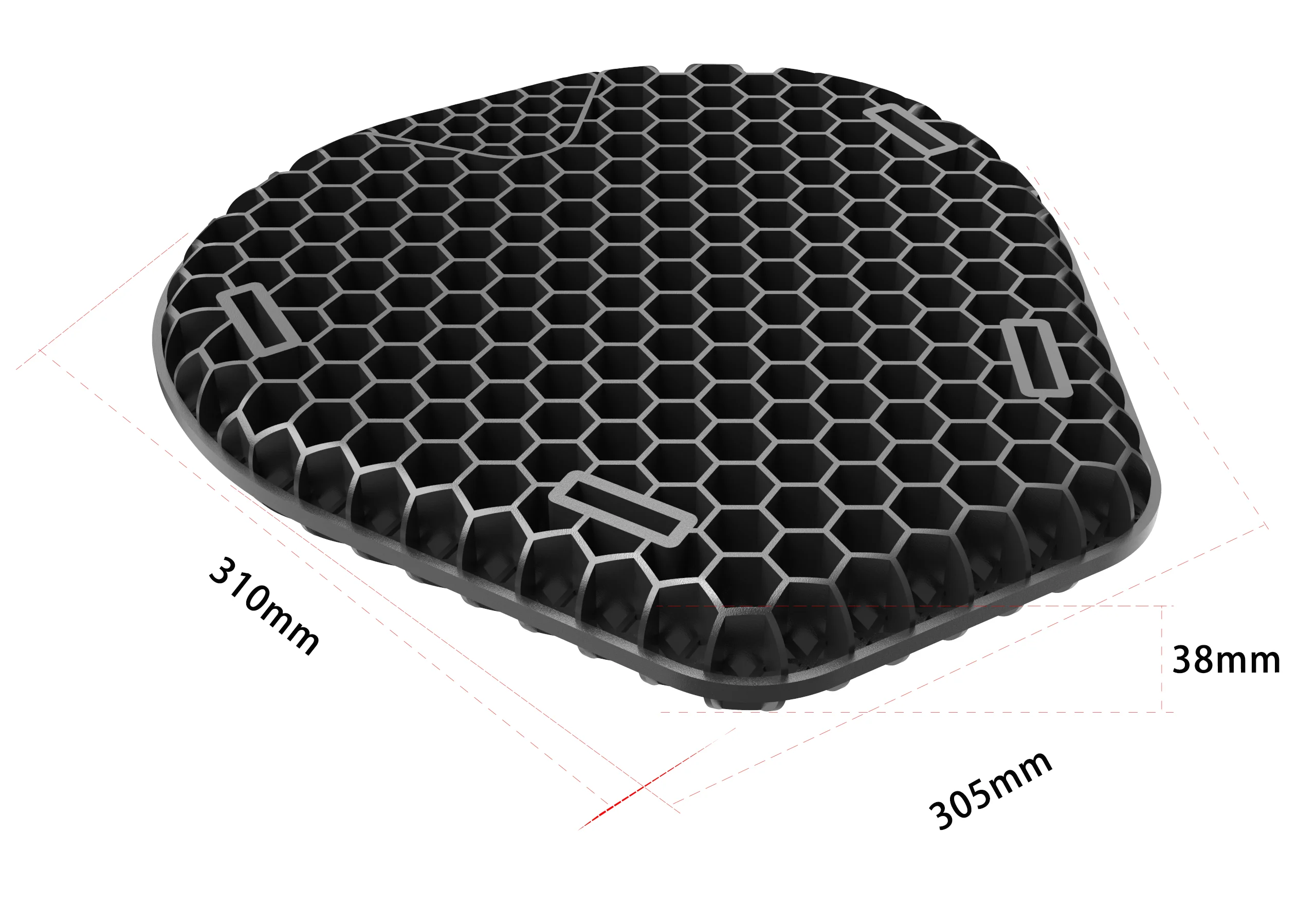 Gel Seat Cushion for Motorcycle part & accessories gel pad motorcycle seat