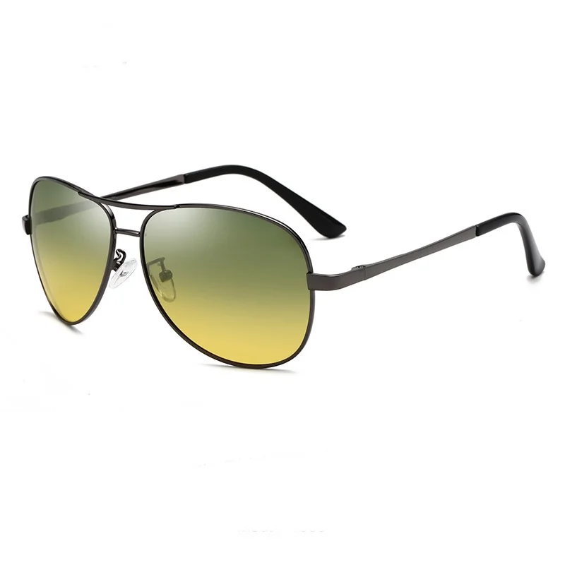 Hot sale pilot sun glasses polarized photochromic lens men sunglasses