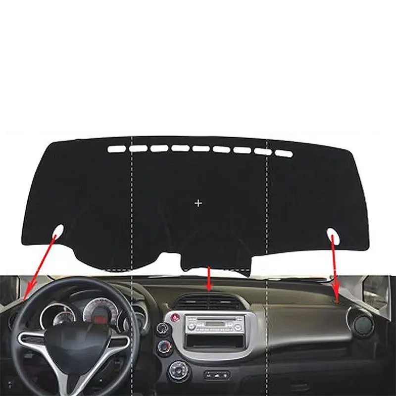 Dashboard Cover Dash Mat Dashmat For Honda Jazz 2009 - 2013 Fit Shuttle 2011 - 2014 Dash Board Cover Pad Sun Shade Carpet