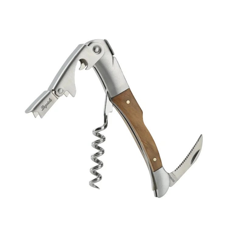 Specialize in high-end wine corkscrew custom  wine bottle opener with your own logo