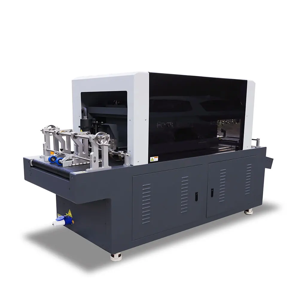 Single Pass Printing Machine CMYK Color Printer Machine Direct Inkjet Single Pass UV Digital Printer For Wooden Board Plastic