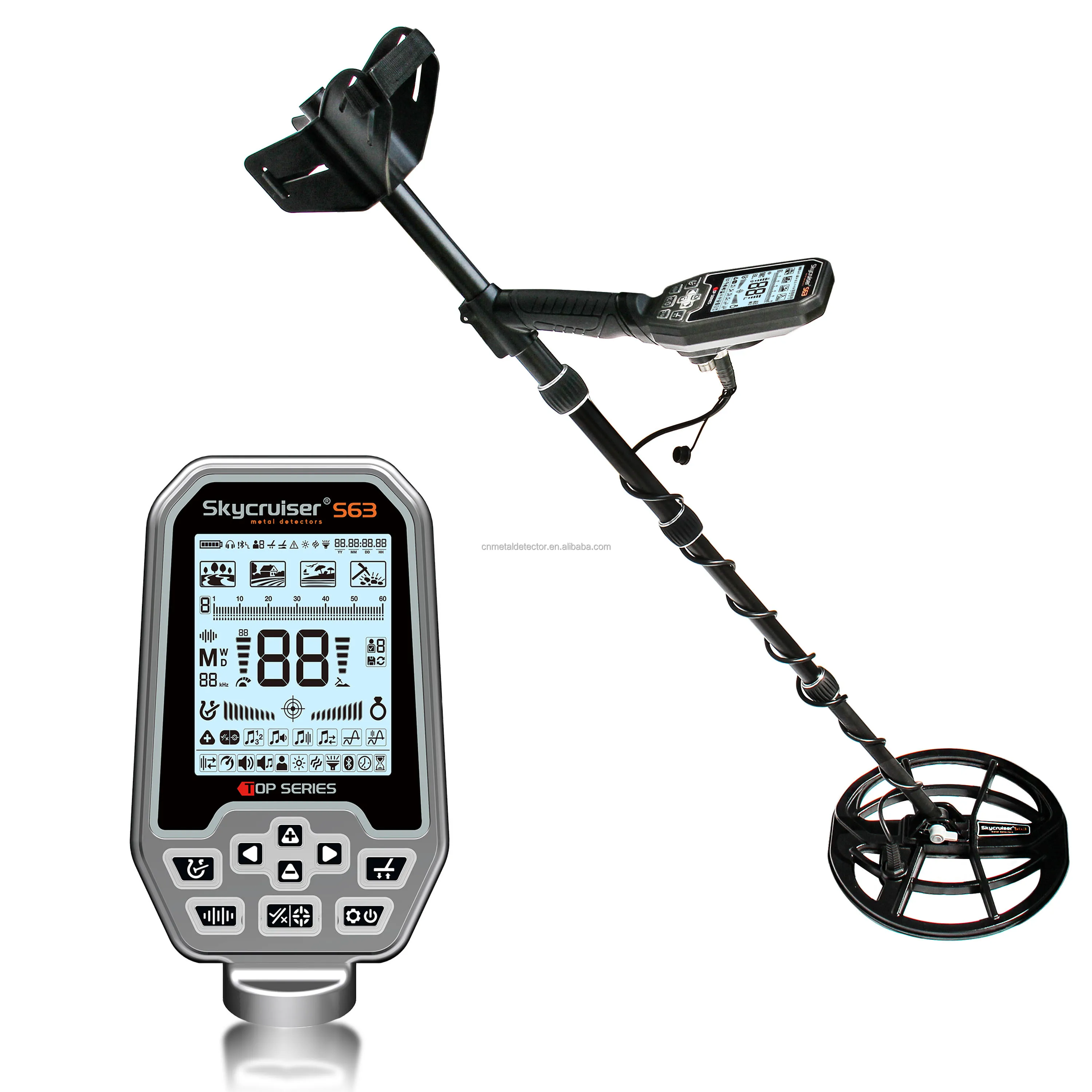 S63 Multi-Frequency Gold Detector Professional Waterproof Gold Detector with 5 Meter Depth Capability