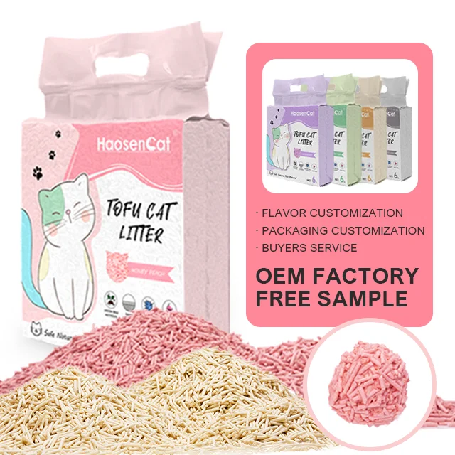 Flash Deal Catlitter Kitty Premium Dust Free Low Tracking Clumping Plant Tofu Cat Litter Sand