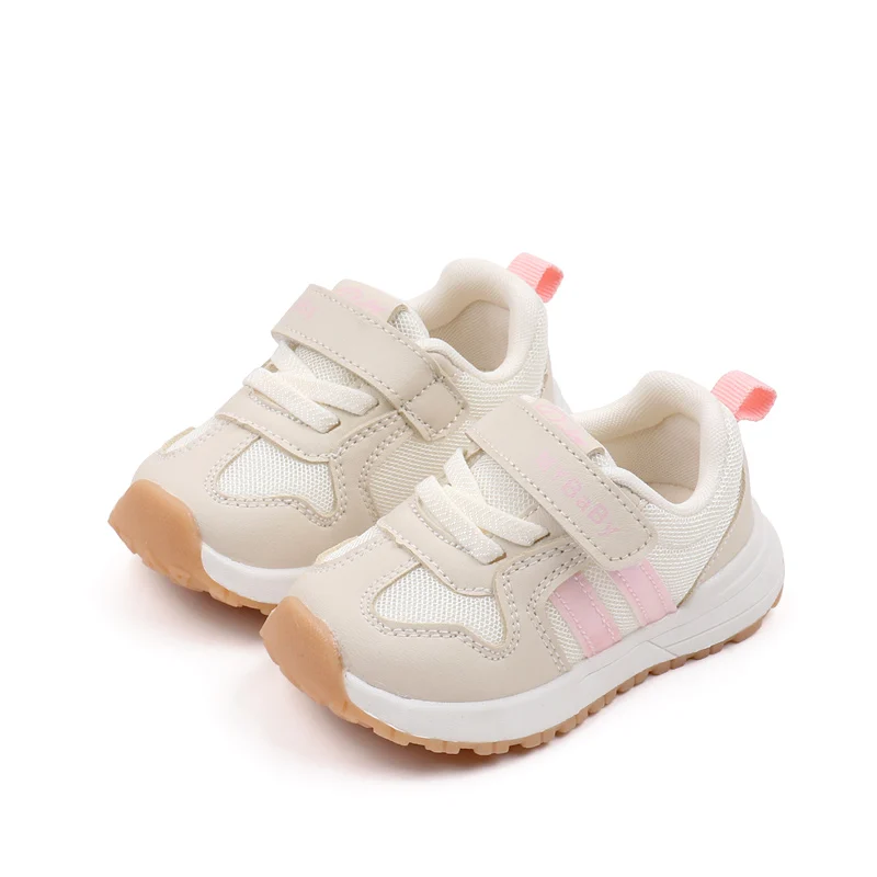 Baby Toddler Shoes Kid Sneaker High Quality Rubber Sole Anti-slip air Mesh Breathable Sport Walking