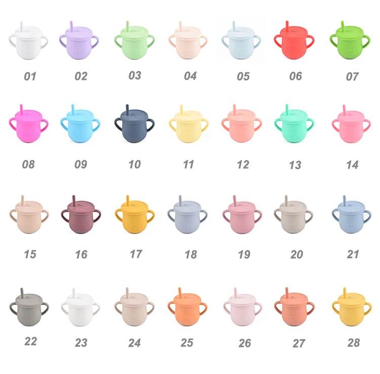 MU Food Grade Complete Kids Dishes Paper Packaging Suction Tableware Customize Mix Color Children New Born Baby FeedingSets