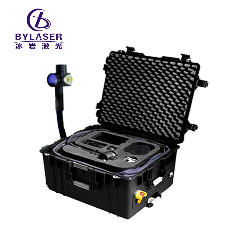 200w 300w 500w Metal Pulse Laser Cleaning Machine for Rust Paint Oxide Oil Removal from Metal Stone Wood Mould