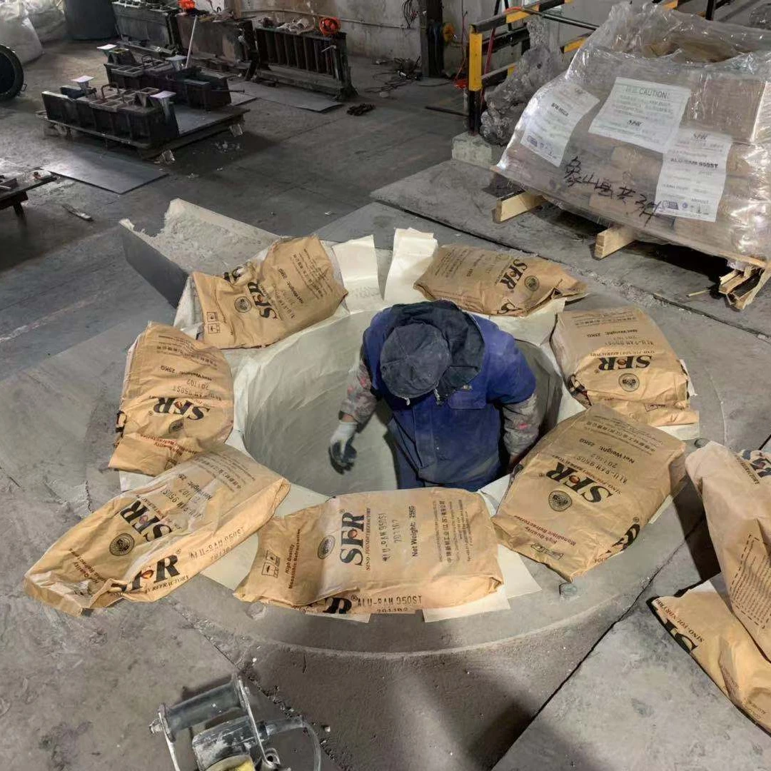 ALU-RAM 950ST  dry-type refractory for coreless induction furnace