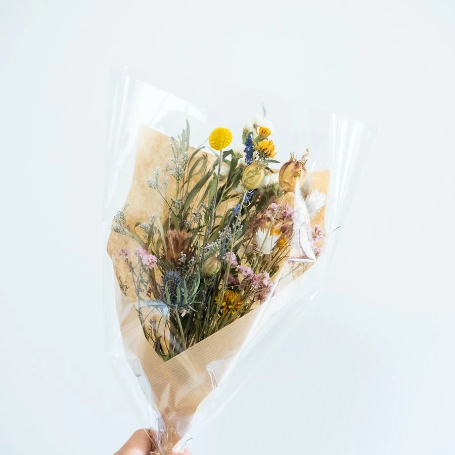 Florist Supplies Flower Transparent Waterproof  2.8C Cellophane Paper OPP Rolling Wrapper