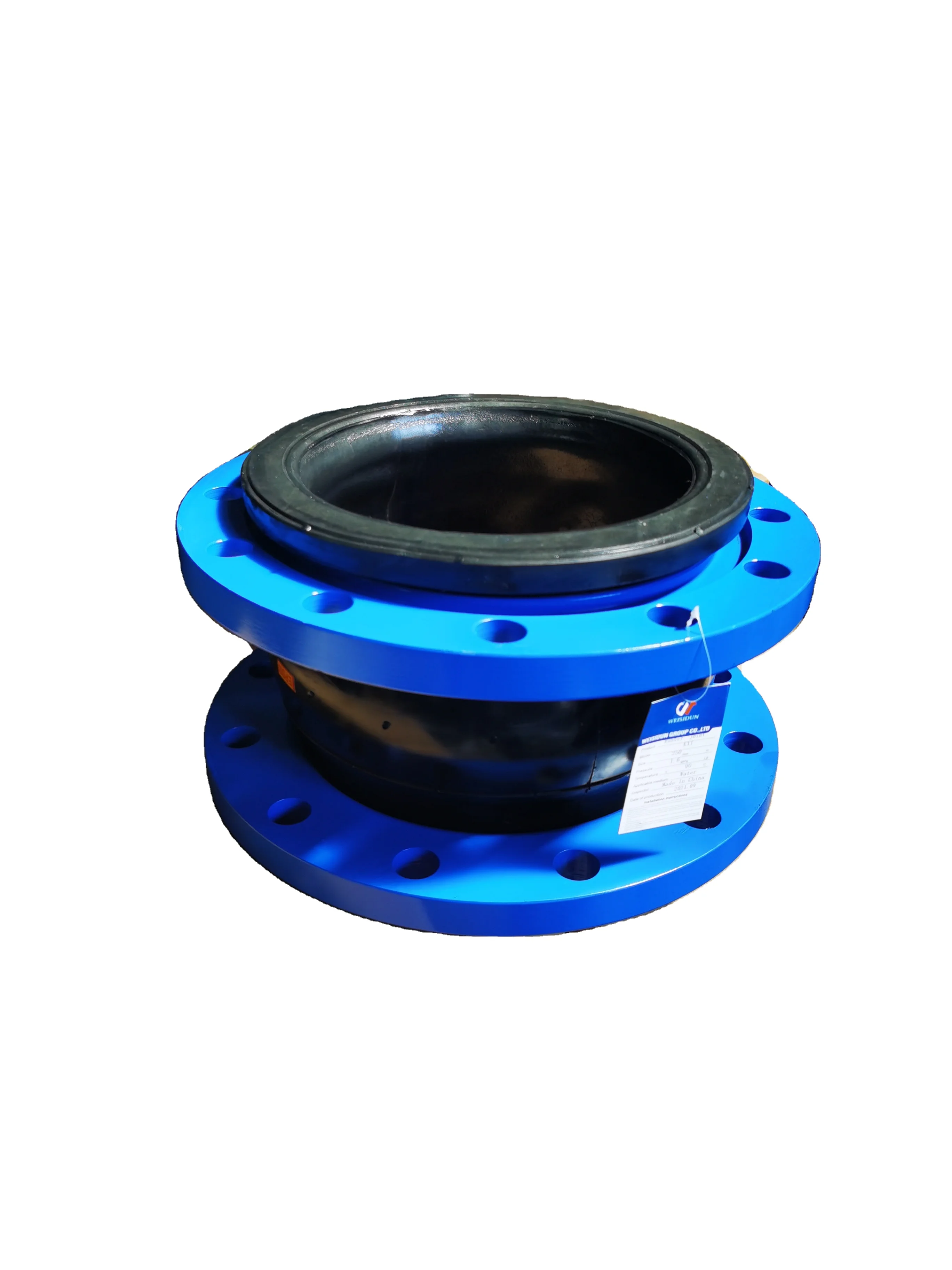 2024 Wesdom 1/6inch  Galvanized Flange Flexible Single Ball bellow Compensator Epdm rubber expansion joint