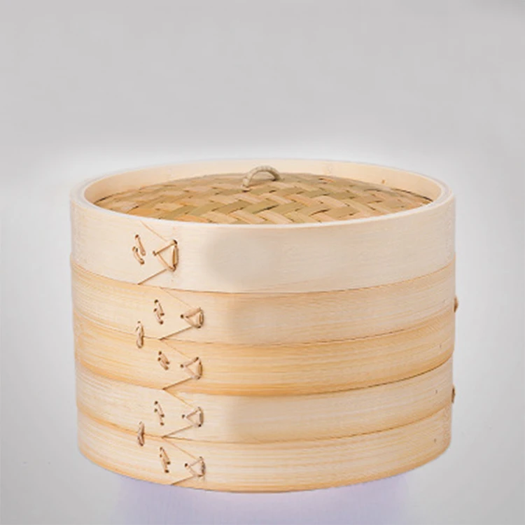 
Custom bamboo basket steamer natural bamboo dumpling steamer bamboo rice steamer 
