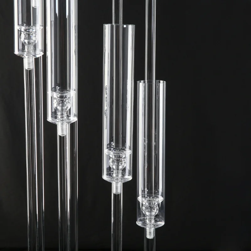 Acrylic Wedding Candle Holder Events Party Supplies Tall Wedding Candlestick Stand For Wedding Centerpieces Table Decoration