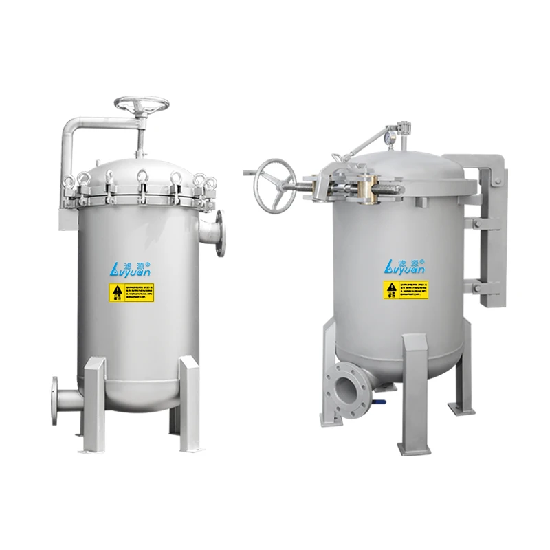 Hot sale stainless steel high efficiency Filter bag type pre filtration oil filter with housing for edible oil