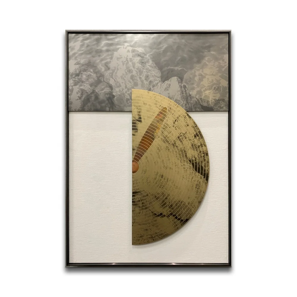 Modern-day Abstract Stainless Steel Customized 3D Copperplate Etching for Hotel