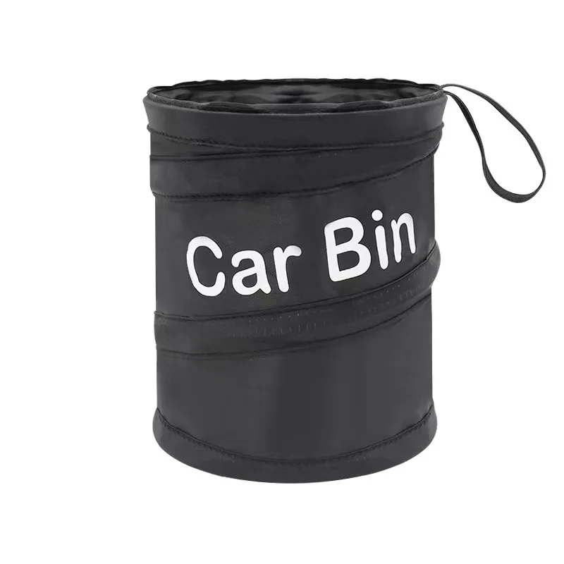 Creative foldable multifunctional hanging car trash can, car storage bin, chair back storage bag
