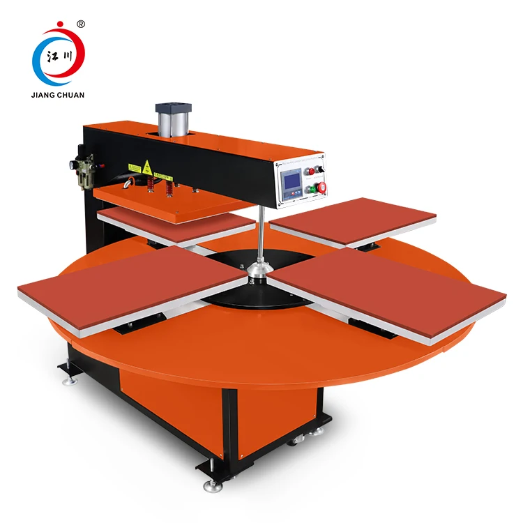 Pneumatic 4 stations multi-function standard high quality  heat press sublimation machine