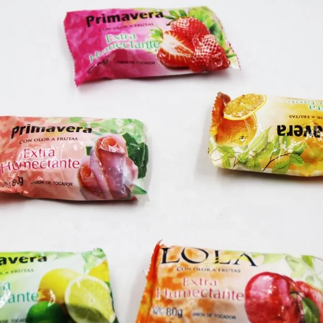 Best selling whitening fruit flavor soap coconut oil scrubbing trending bath soap