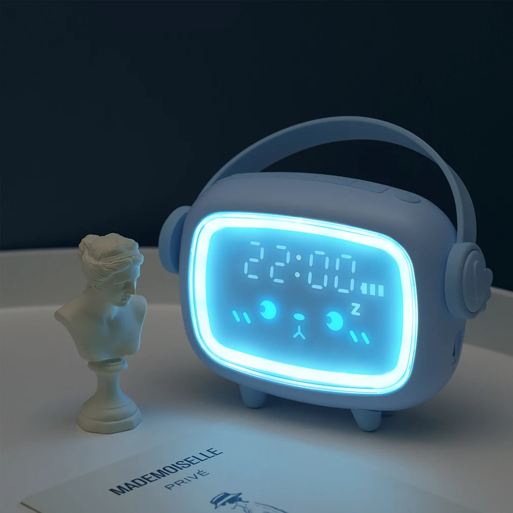  Производители мультфильмов Пробуждение свет новейший Повтор стол цифровой дети Звуковое управление usb