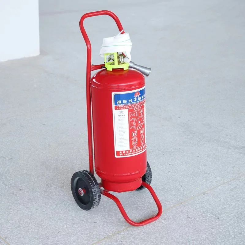 Handcart dry powder fire extinguisher