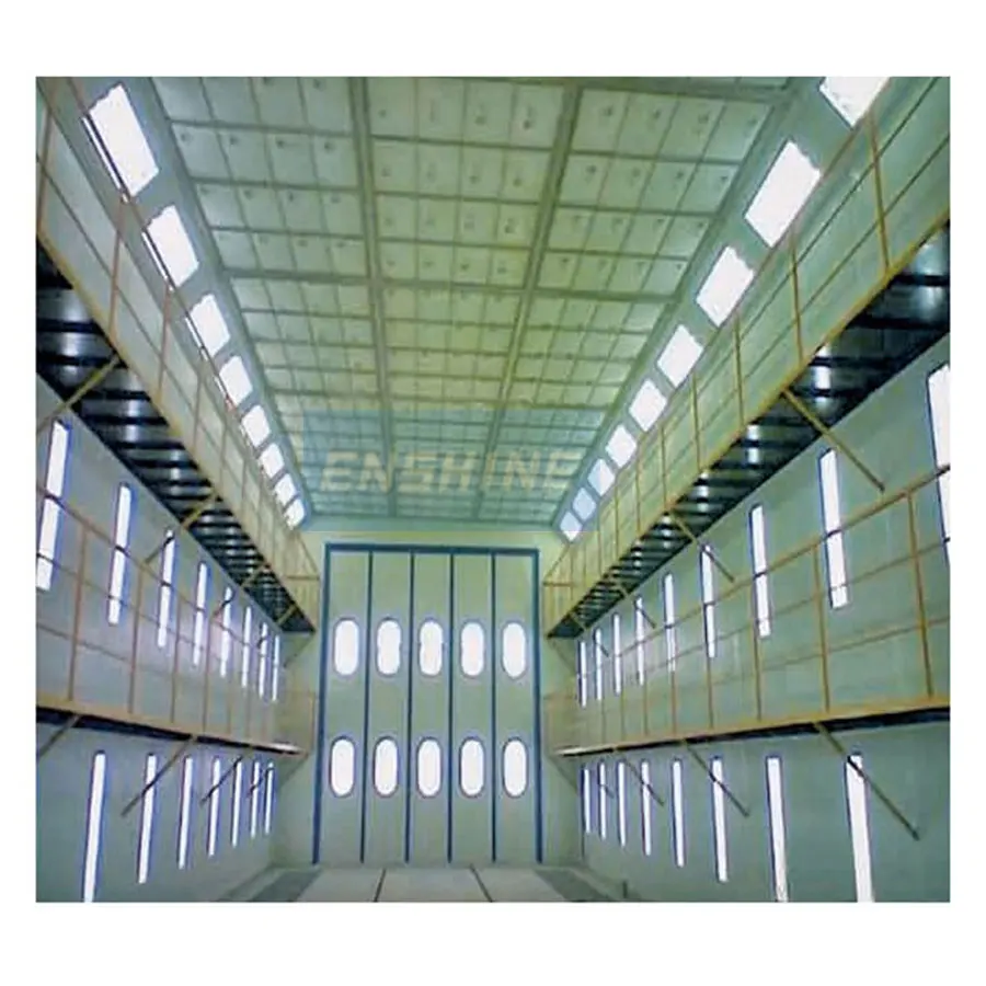 CE approved large size bus truck industrial spray paint booth with heating system